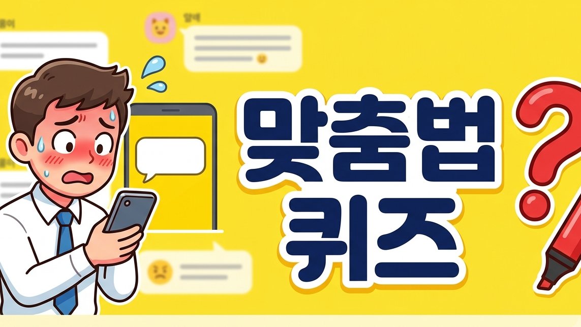 스웨치 퀴즈팩 커버 예시 — 어른 맞춤법 Day1