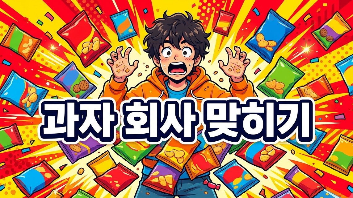 스웨치 퀴즈팩 커버 예시 — 과자 제조사 맞히기